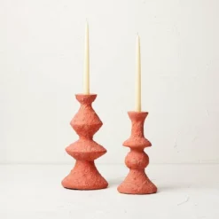 Tall Clay Taper Candle Holder Red - Opalhouse™ Designed With Jungalow™ -Opalhouse designed with Jungalow Shop GUEST 030eda6c 85df 45b9 bbc4 07bae42656d4