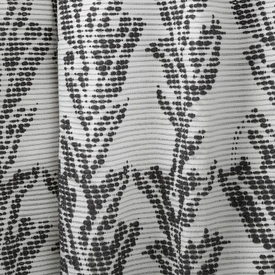 1pc 50"x84" Light Filtering Limu-Limu Leaf Jacquard Curtain Panel Gray - Opalhouse™ Designed With Jungalow™ 5 1pc 50"x84" Light Filtering Limu-Limu Leaf Jacquard Curtain Panel Gray - Opalhouse™ Designed With Jungalow™ - Image 3