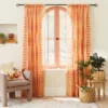 1pc Sheer Ophelia Printed Burnout Window Curtain Panel Orange - Opalhouse™ Designed With Jungalow™ -Opalhouse designed with Jungalow Shop GUEST 1403018d 86ae 4f43 bdb8 a45381091bf1