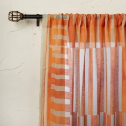 1pc Sheer Ophelia Printed Burnout Window Curtain Panel Orange - Opalhouse™ Designed With Jungalow™ -Opalhouse designed with Jungalow Shop GUEST 154e0bfa b339 41f9 9f40 0461976c9081