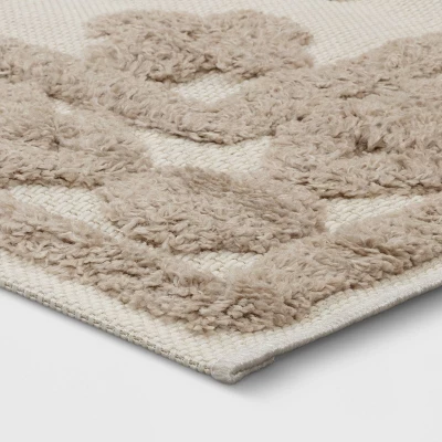 Outdoor Rug Tufted Geo Cream - Opalhouse™ 4 Outdoor Rug Tufted Geo Cream - Opalhouse™ - Image 2