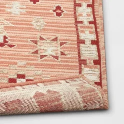 7'x10' Tapestry Rectangular Woven Outdoor Area Rug Red/Pink - Opalhouse™ -Opalhouse designed with Jungalow Shop GUEST 77b641b6 dcd1 40f9 b161 7be739e1e714 1