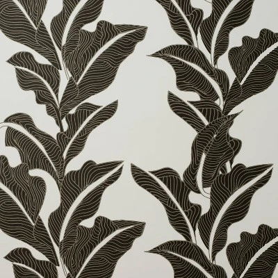 Botanical Leaf Peel And Stick Wallpaper Black/White - Opalhouse™ Designed With Jungalow™ 4 Botanical Leaf Peel And Stick Wallpaper Black/White - Opalhouse™ Designed With Jungalow™ - Image 2