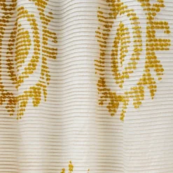 1pc 50"x84" Light Filtering Jacquard Curtain Panel Gold - Opalhouse™ Designed With Jungalow™ -Opalhouse designed with Jungalow Shop GUEST 914fca59 4940 4a38 977a d369d522b944
