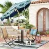 7.5'x7.5' Decorative Trim Scalloped Outdoor Market Umbrella Blue - Opalhouse™ Designed With Jungalow™ -Opalhouse designed with Jungalow Shop GUEST 926af1d5 5d43 4c7a 8672 cd582d16fd69