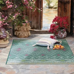 5' X 7' Outdoor Rug Global Aqua - Opalhouse™ -Opalhouse designed with Jungalow Shop GUEST 936c44a1 952b 47a4 8745 a9387e952bdc