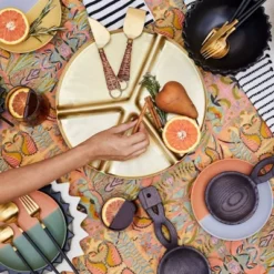 5pc Stainless Steel Silverware Set Black/Gold - Opalhouse™ Designed With Jungalow™ -Opalhouse designed with Jungalow Shop GUEST 9c600b8c 28d5 45e2 a4c3 ad1088a92ce8