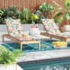 5' X 7' Soft Moroccan Tapestry With Double Knot Fringe Woven Outdoor Rug Teal - Opalhouse™ -Opalhouse designed with Jungalow Shop GUEST b6df4bc3 4504 4632 a4b3 543f369671fd