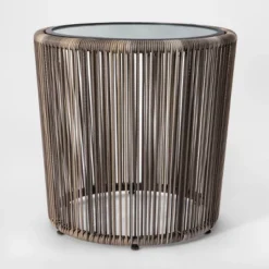 Latigo 3pc Rattan Patio Chat Set, Outdoor Furniture Set - Gray/Brown - Opalhouse™ -Opalhouse designed with Jungalow Shop GUEST d8cebc9c de65 46b7 835c a1ae4a0dd376